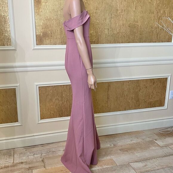 NWT! LIKELY pink off the shoulder mermaid gown 6 - Picture 5 of 10